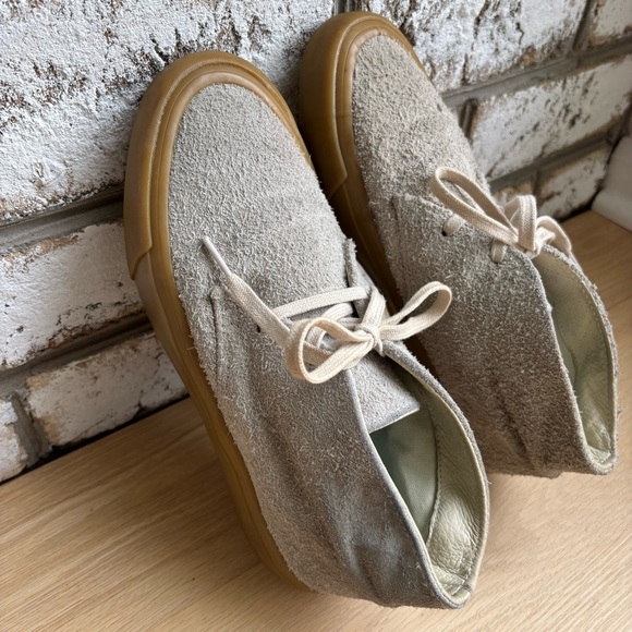 Seavees | Maslon Desert Lace-Up | Grey Hairy Suede Leather Mens Boots | Size 7 - Picture 3 of 10